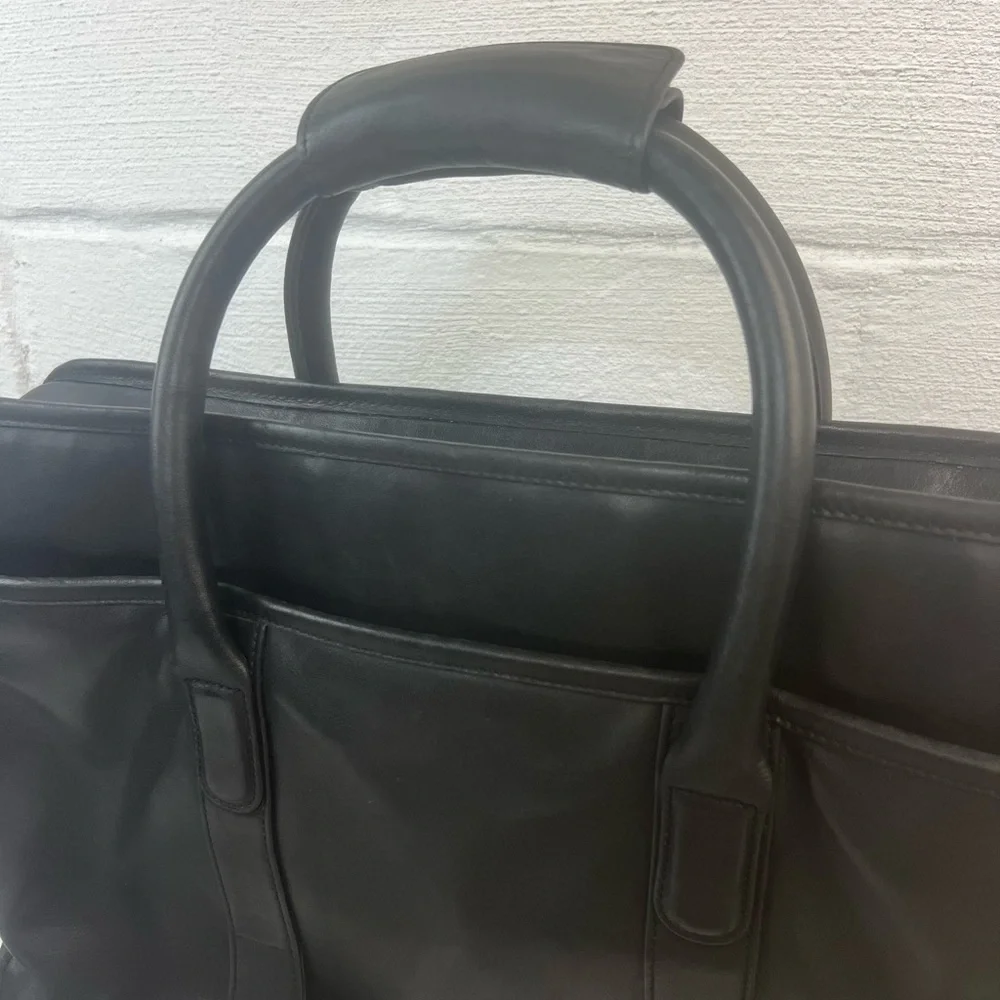Coach Legacy Black Leather Briefcase 0538